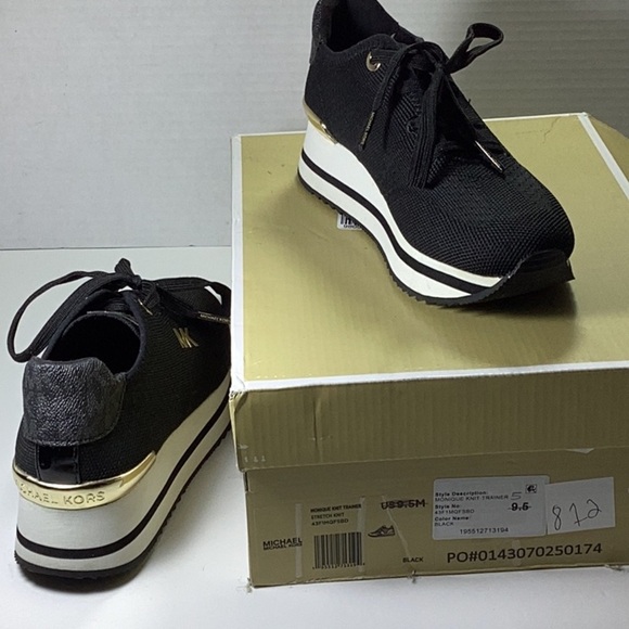 Women's Monique Knit Trainer Lace-Up Running Sneakers - Picture 8 of 9